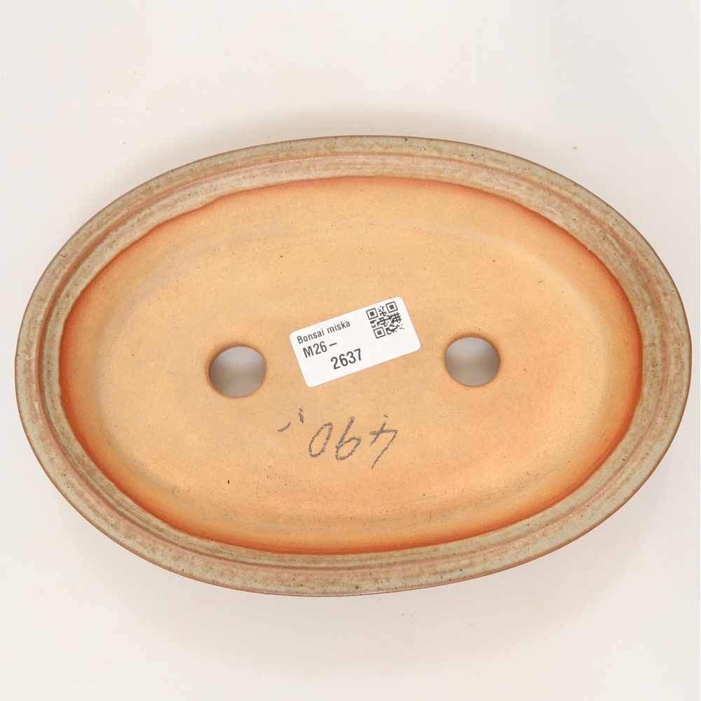 Keramikschale  21 x 15 x 4 cm, Farbe: braun