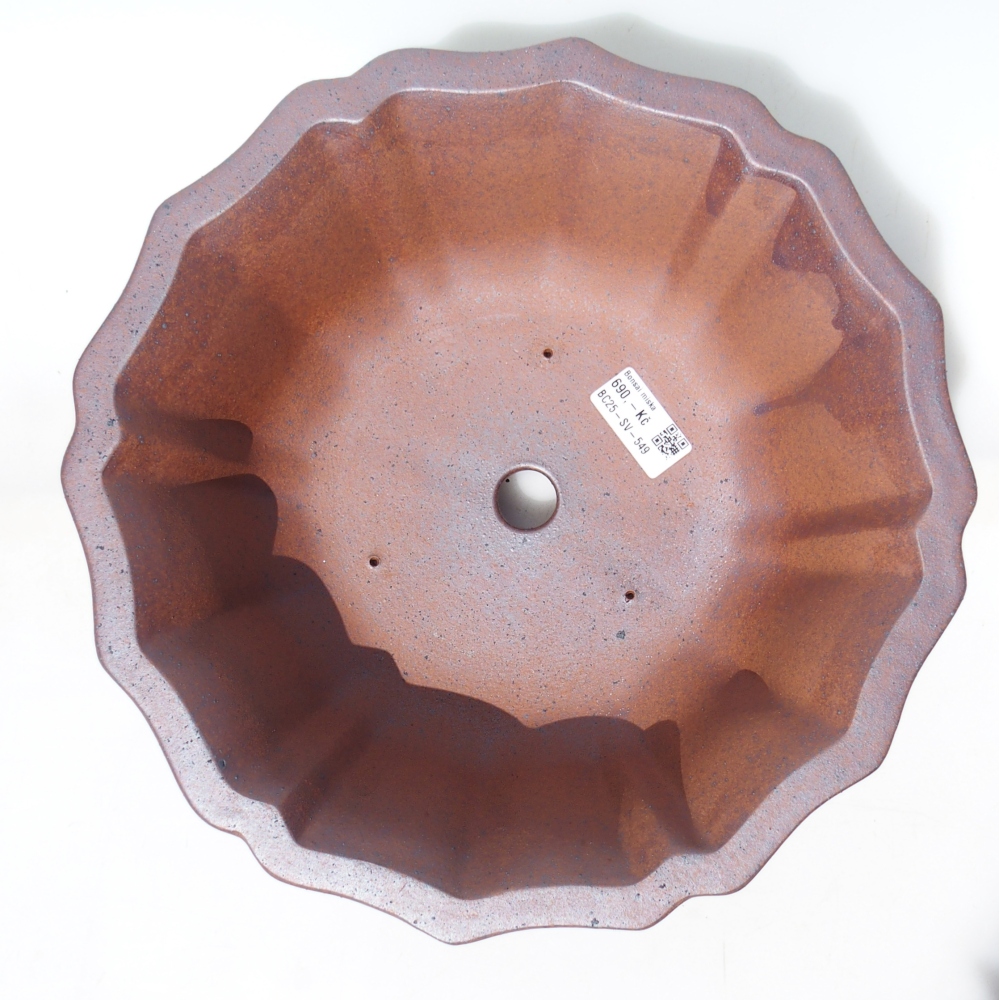 Schale 30 x 30 x 11,5 cm braun