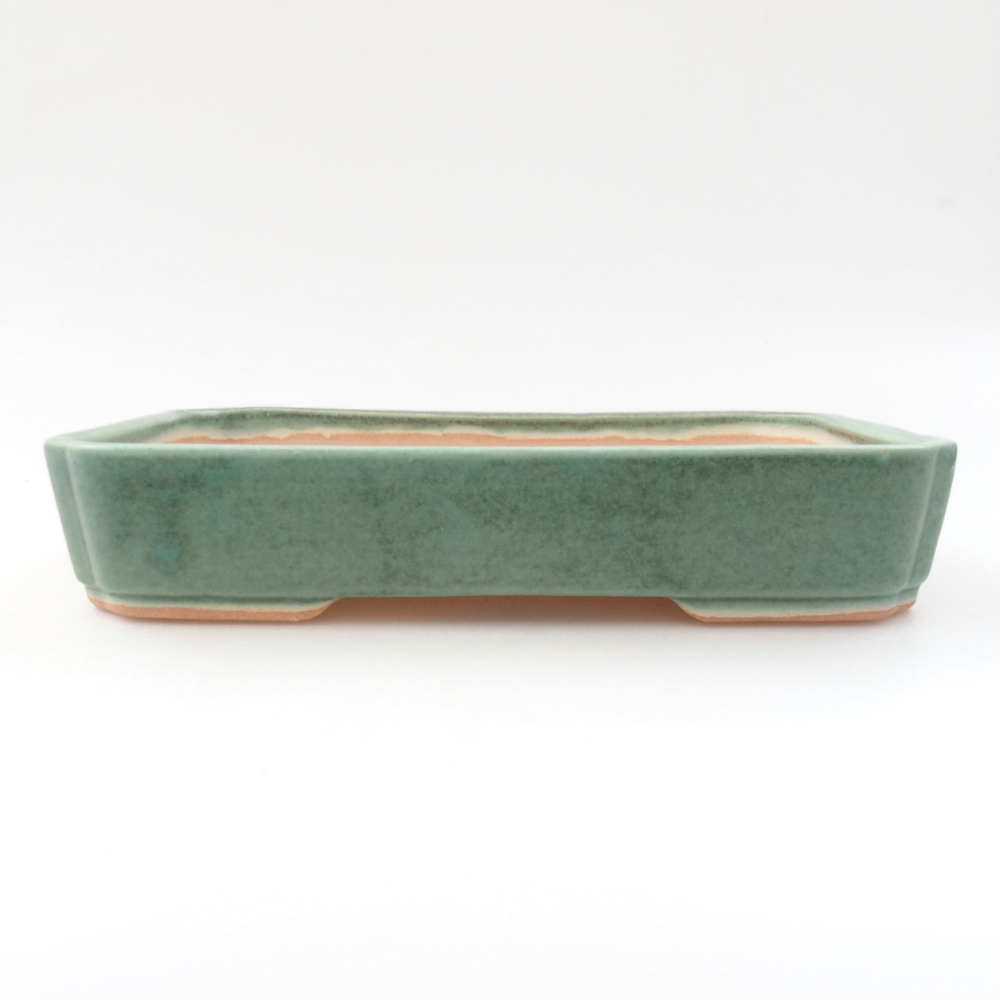Bonsaischale aus Keramik 15,5 x 12 x 6 cm, Farbe blau