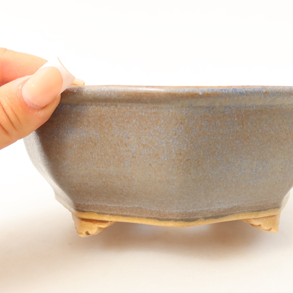 Keramik-Bonsai-Schale 18 x 15 x 6 cm, Farbe: Rosa
