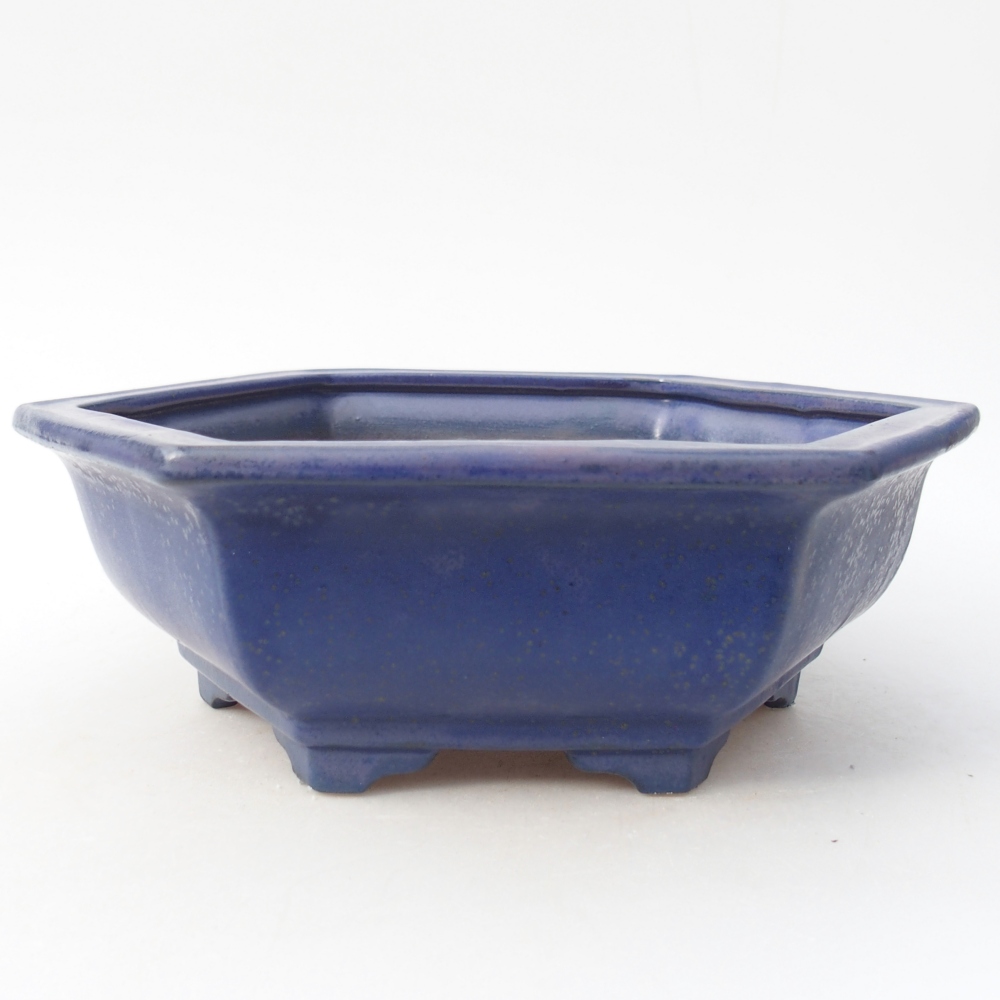 Bonsaischale aus Keramik 24 x 21 x 7,5 cm, Farbe blau