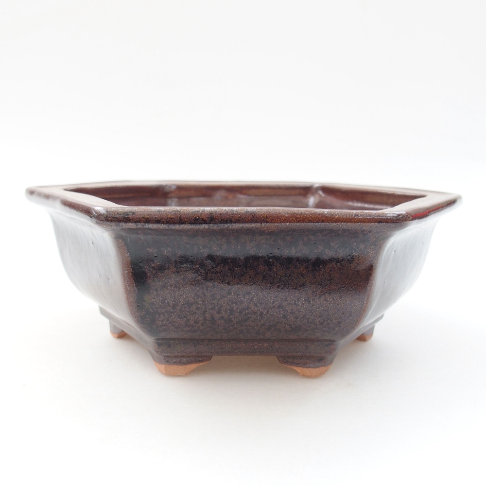 Bonsaischale aus Keramik 15,5 x 12 x 6 cm, Farbe blau