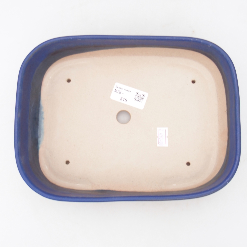 Bonsaischale aus Keramik 22,5 x 17 x 6 cm, Farbe blau