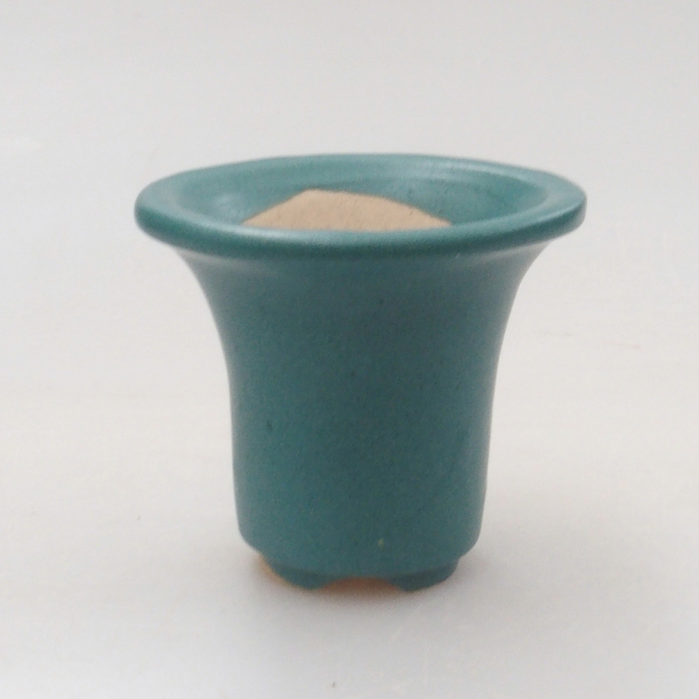 Bonsaischale aus Keramik 6,5 x 5,5 x 4 cm, Farbe blau