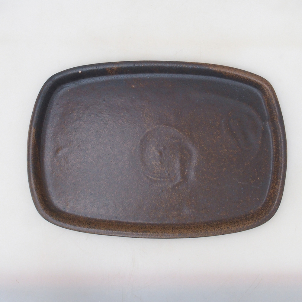 Keramiktablett H09 - 28,5 x 19,5 x 1,5 cm - braun