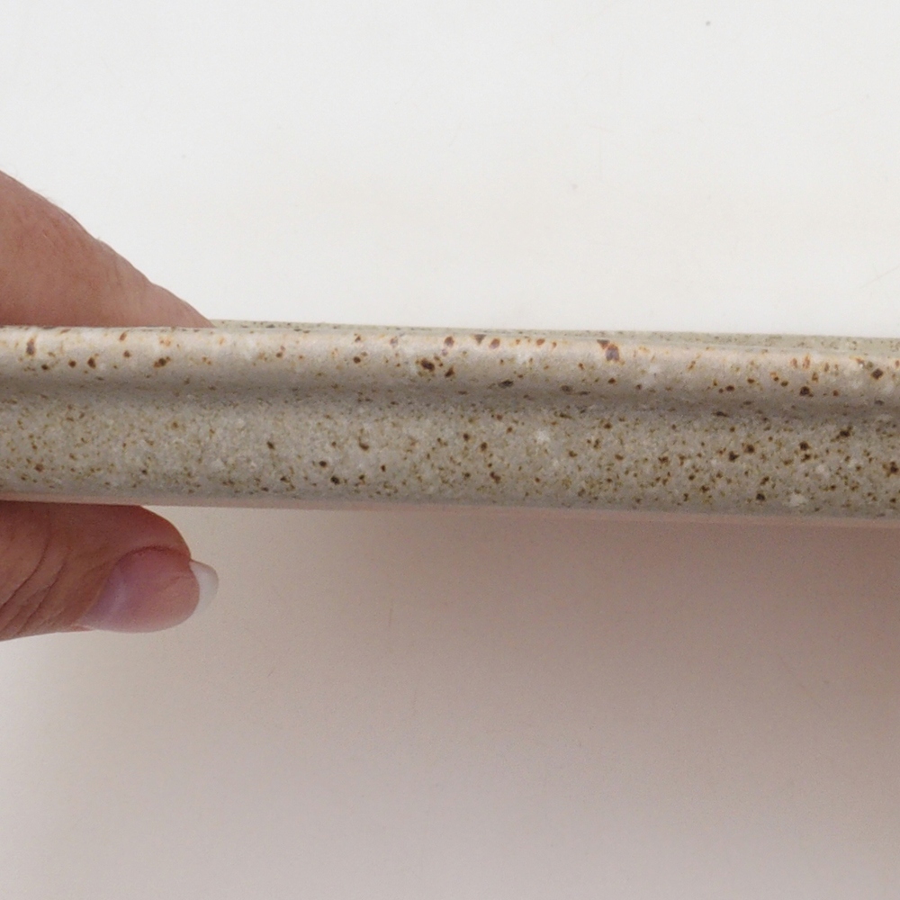 Keramische Untertasse H10 - 34 x 23,5 x 1,5 cm - beige