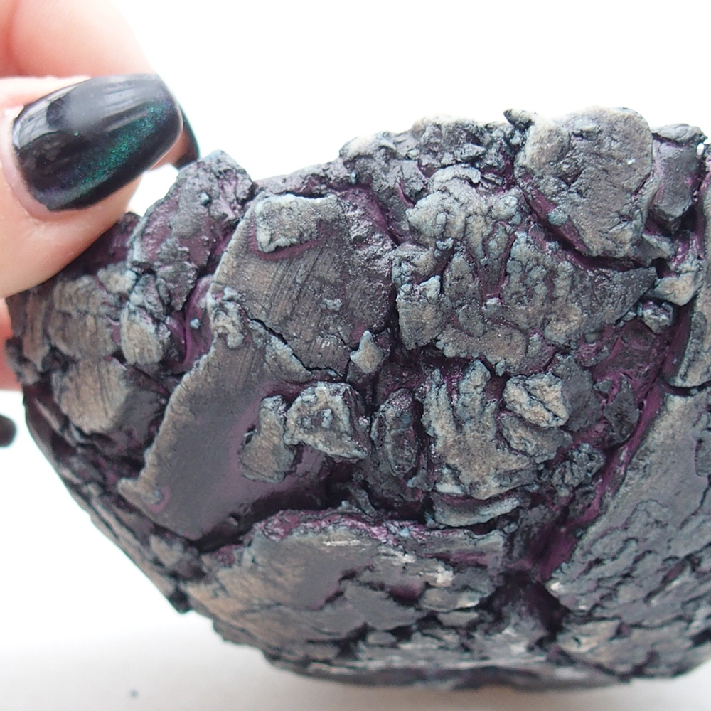 Keramikschale 11 x 10 x 6 cm , Farbe lila