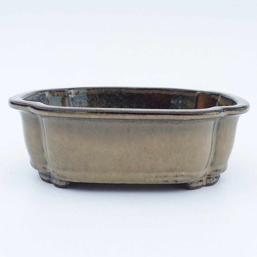 Schale 16 x 13 x 5,5 cm grau-beige