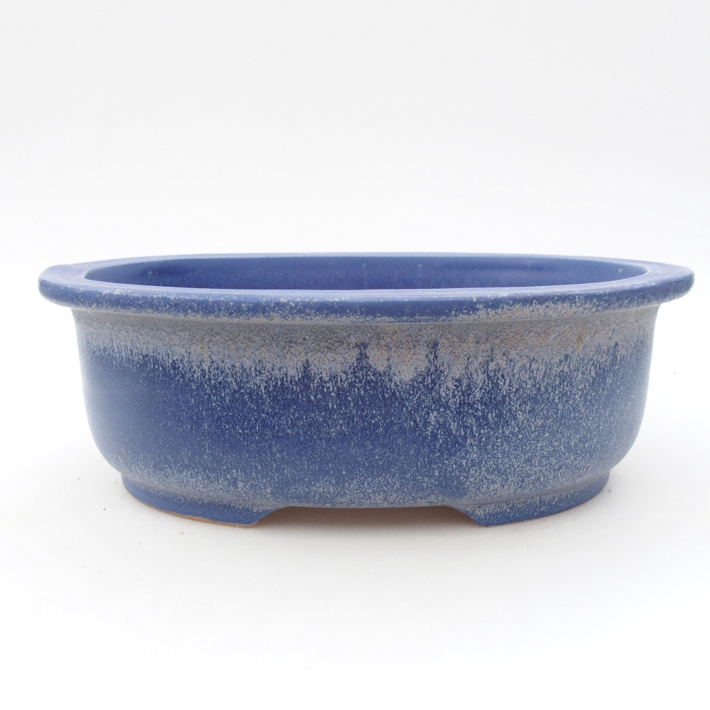 Bonsaischale aus Keramik 23 x 19,5 x 7 cm, Farbe blau