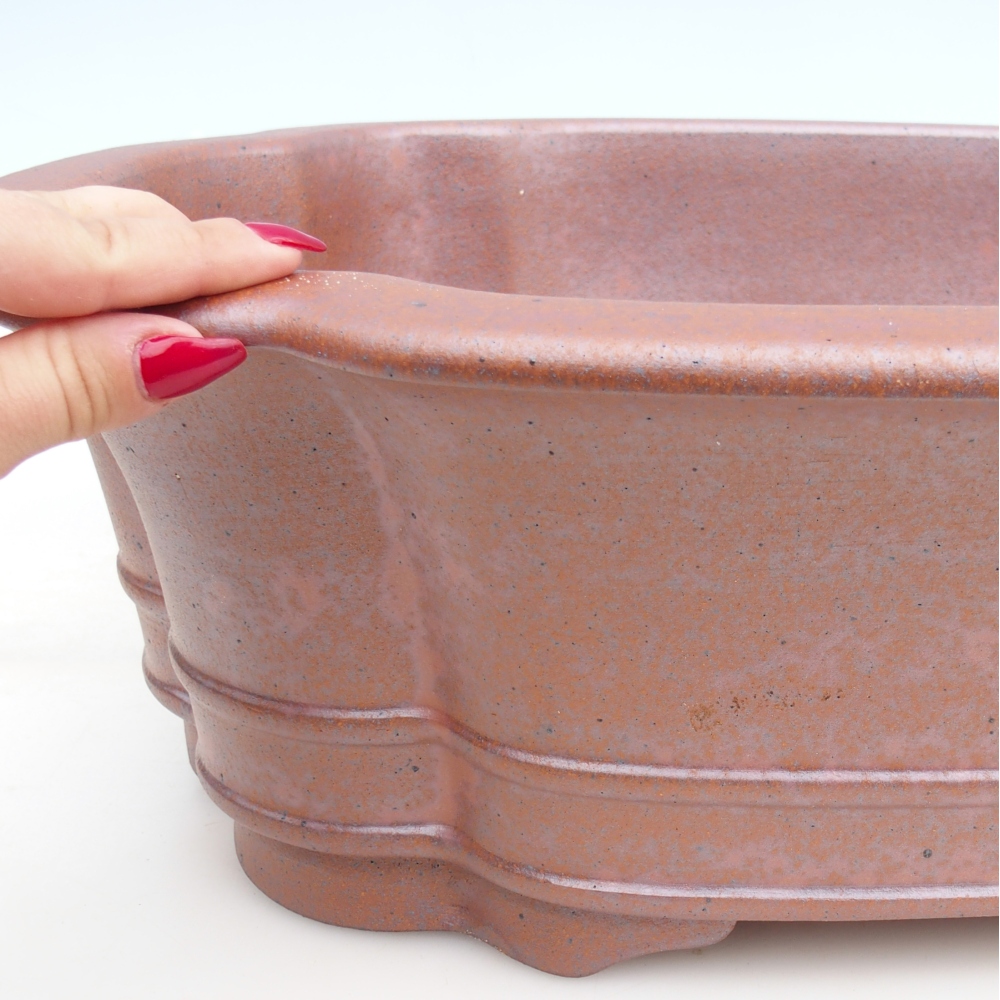 Bonsaischale aus Keramik 51 x 44 x 15,5 cm , Farbe Metall - NUR PERSÖNLICHE ABHOLUNG oder Palettentransport