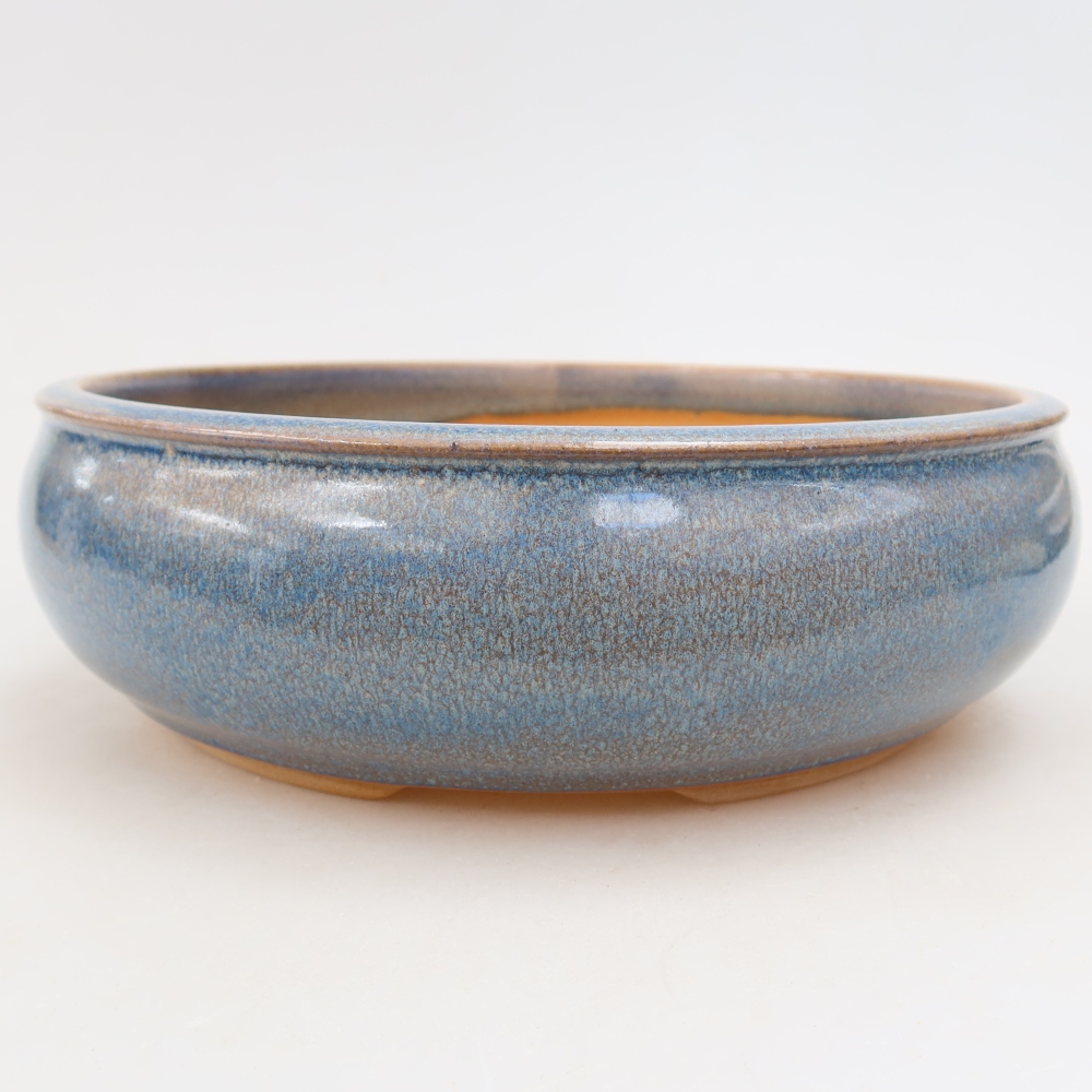 Keramik-Bonsai-Schale 21,5 x 21,5 x 7 cm, Farbe: Blau