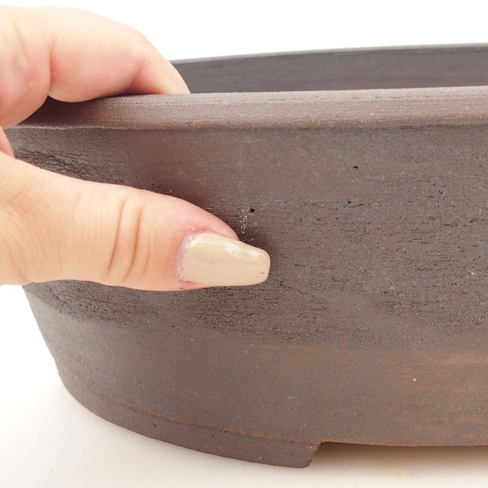 Bonsaischale 33 x 26 x 9 cm , Farbe braun