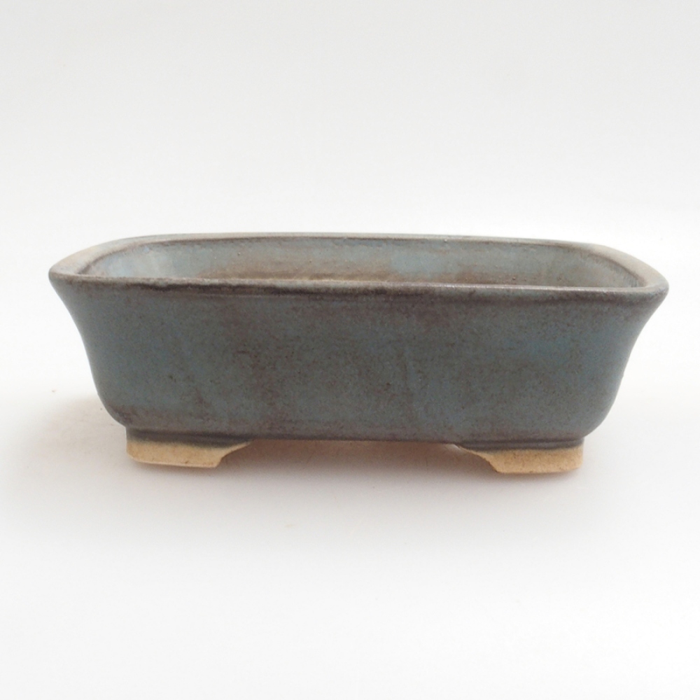 Bonsaischale aus Keramik 10 x 8,5 x 4 cm, braun