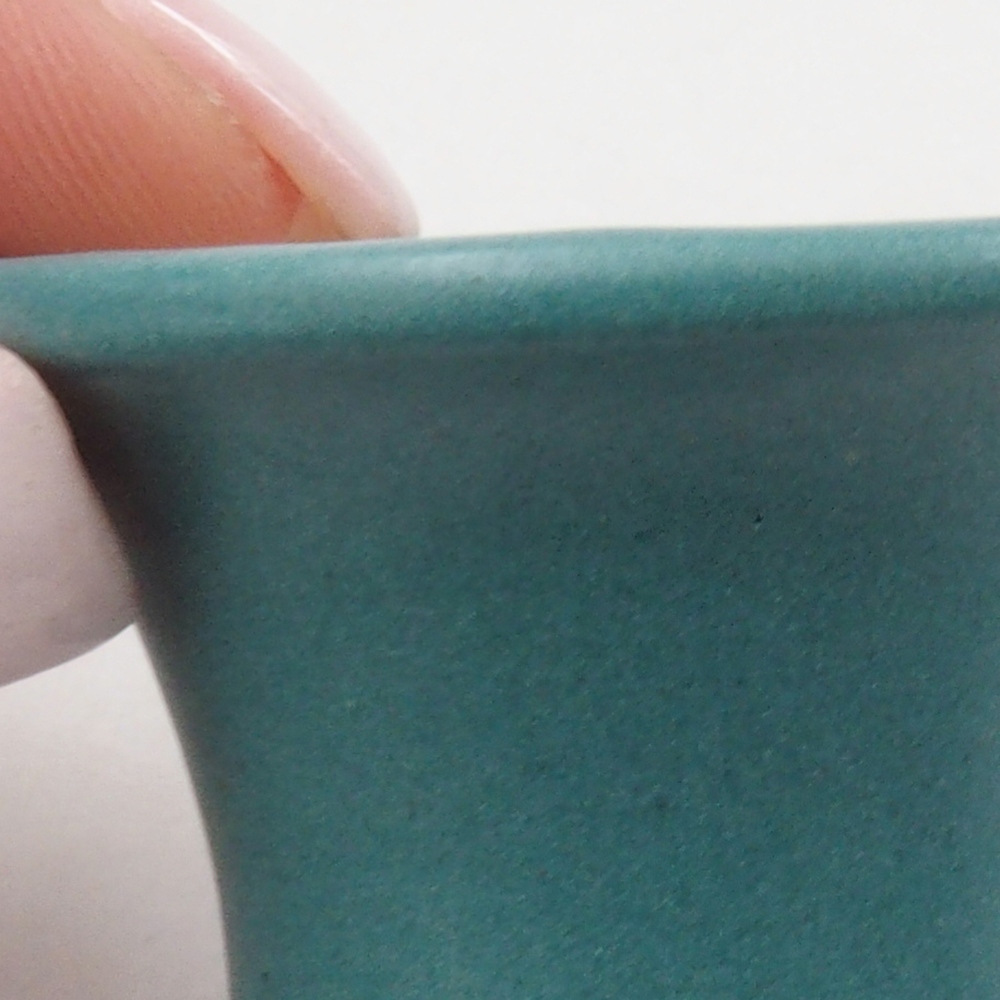 Bonsaischale aus Keramik 6,5 x 5,5 x 4 cm, Farbe blau