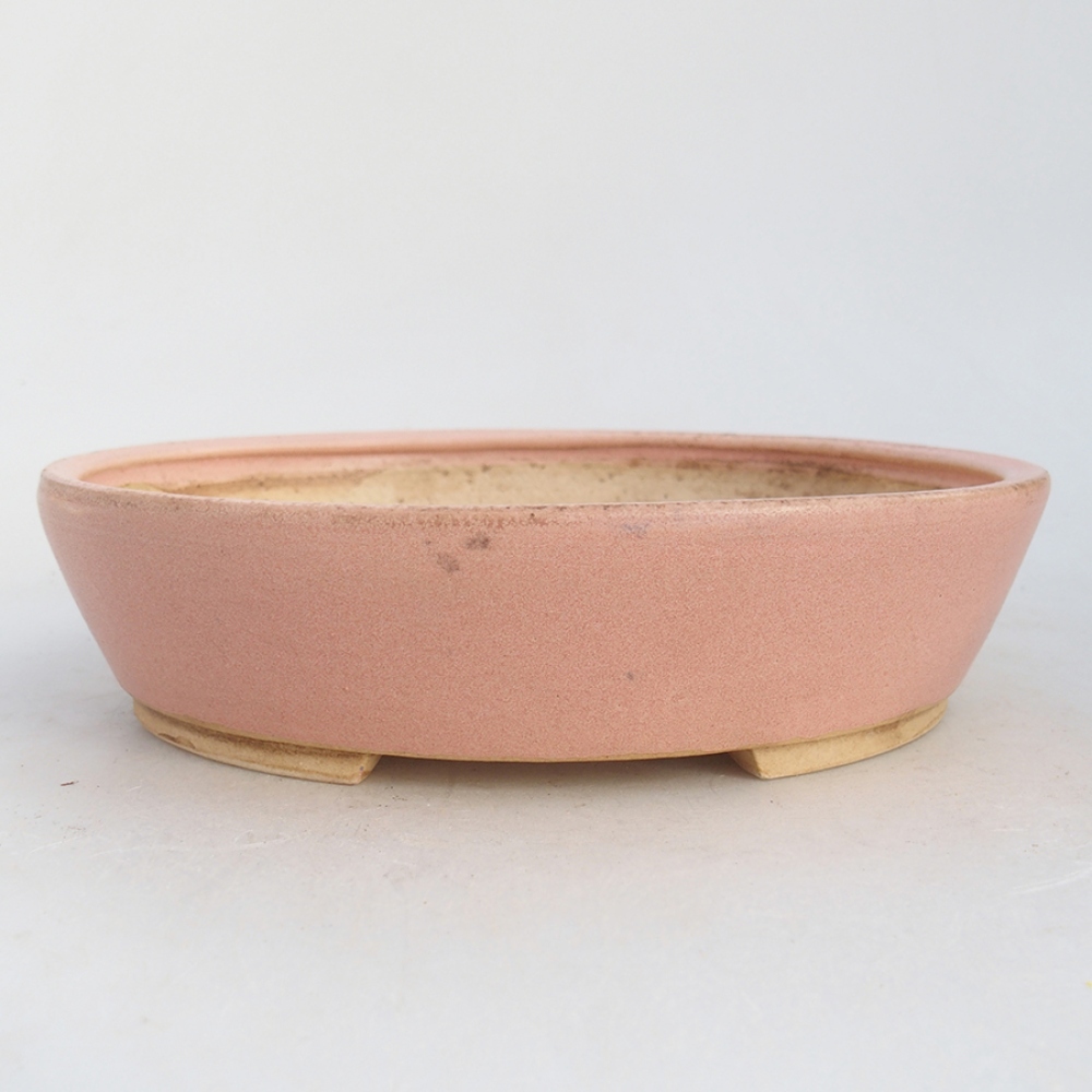 Bonsaischale aus Keramik 18,5 x 16,5 x 4 cm, rosa