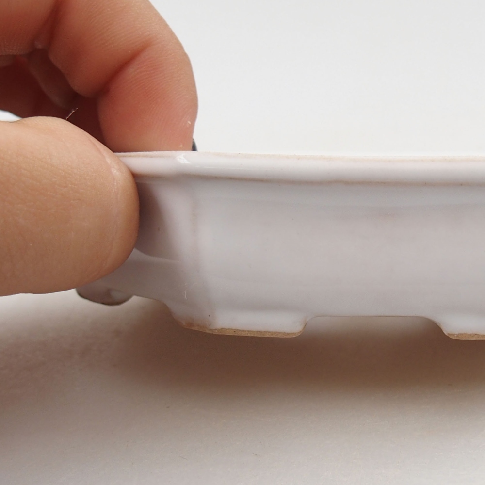 Bonsaischale aus Keramik 15,5 x 12 x 6 cm, Farbe blau