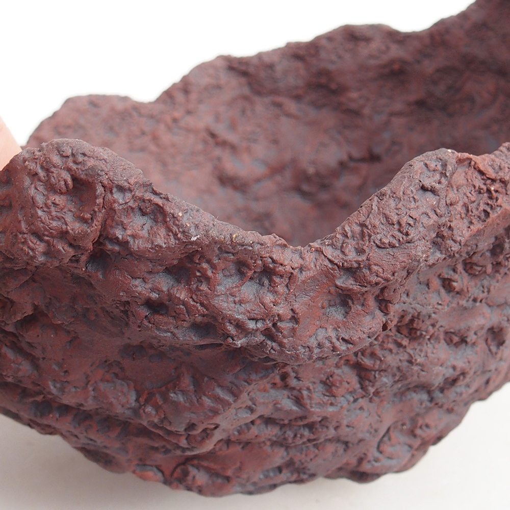 Keramikschale 19 x 17 x 16 cm , Farbe braun