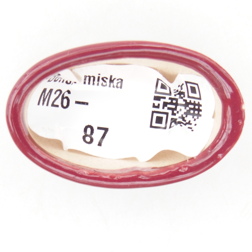 Mini-Bonsaischale 4 x 2,5 x 2 cm, bordeauxrot