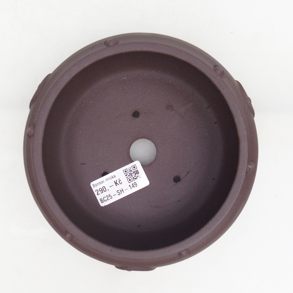 Bonsaischale aus Keramik 15,5 x 15,5 x 5 cm, braun