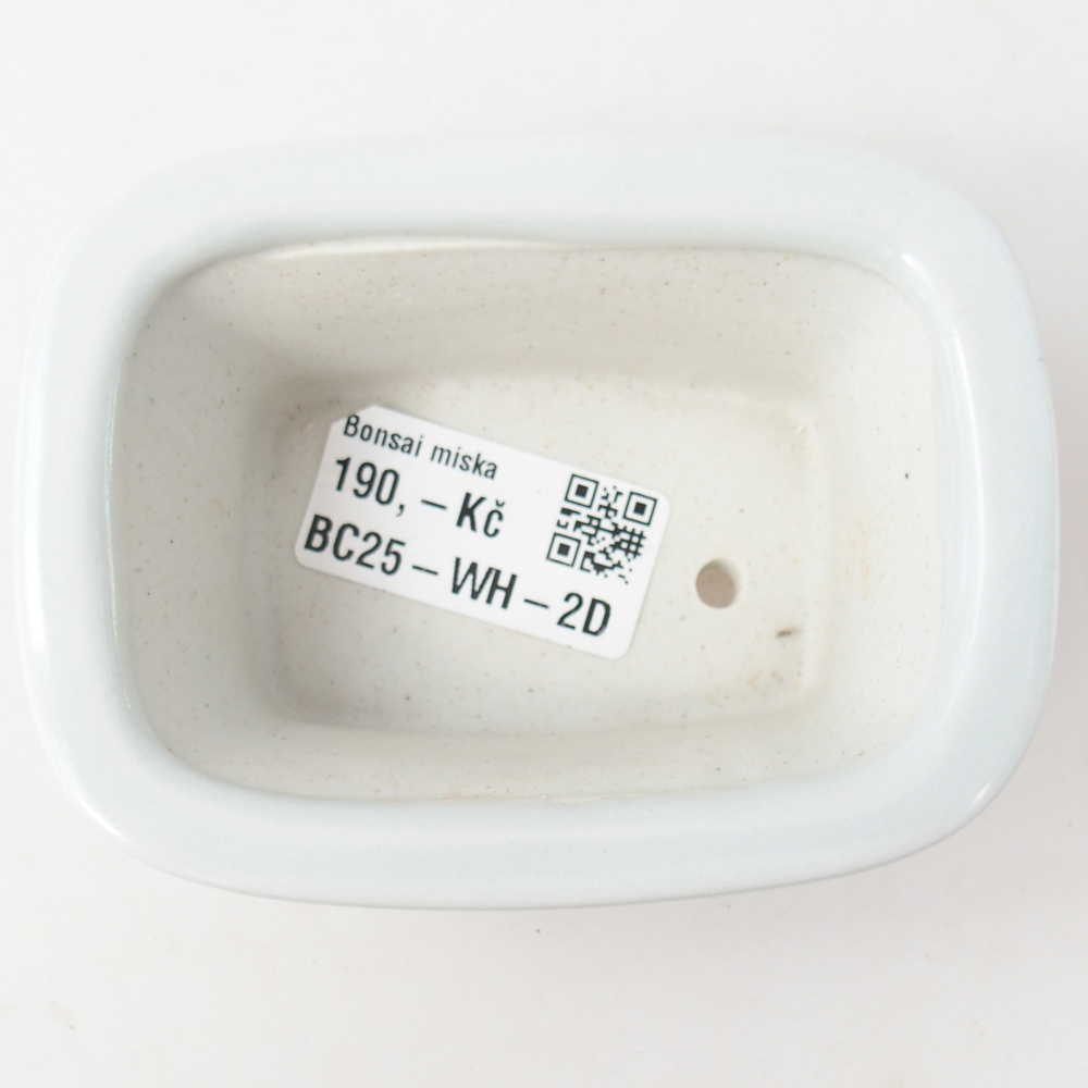 Mini-Bonsaischale 10 x 7,5 x 4 cm, Farbe weiß