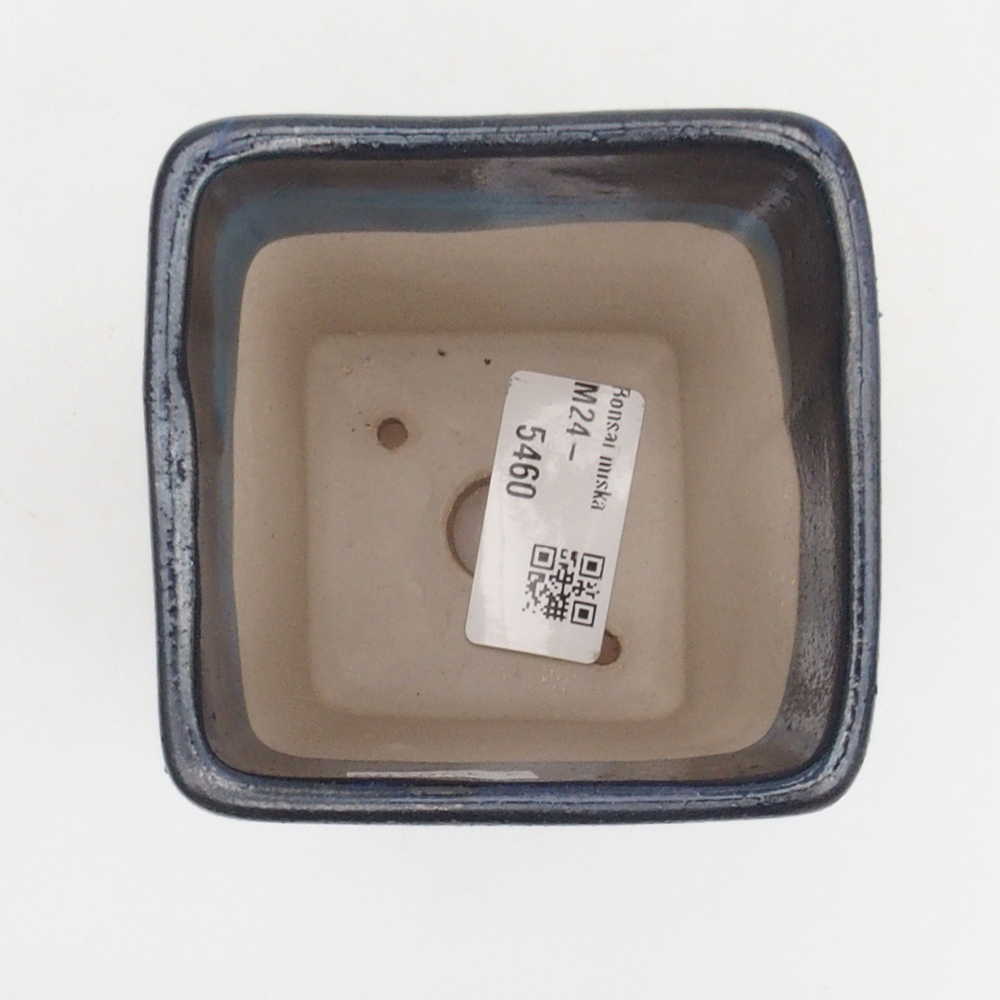 Bonsaischale aus Keramik 8 x 8 x 10,5 cm, Farbe blau