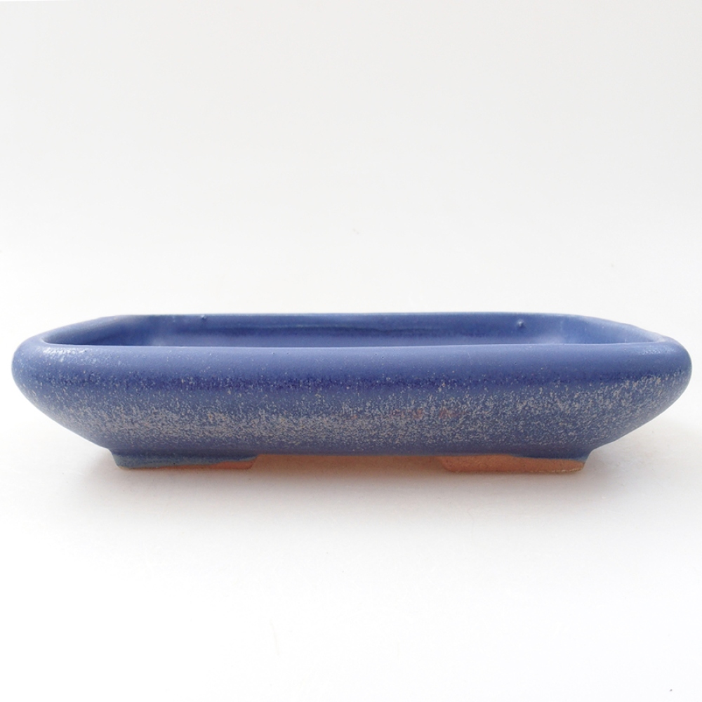 Bonsaischale aus Keramik 17 x 13,5 x 3,5 cm, Farbe blau