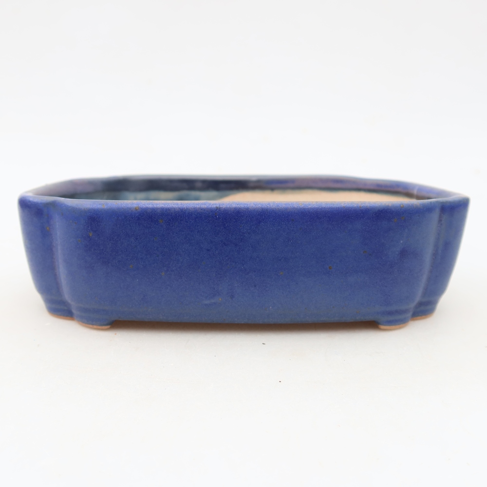 Bonsaischale aus Keramik 16 x 11,5 x 4 cm, Farbe blau