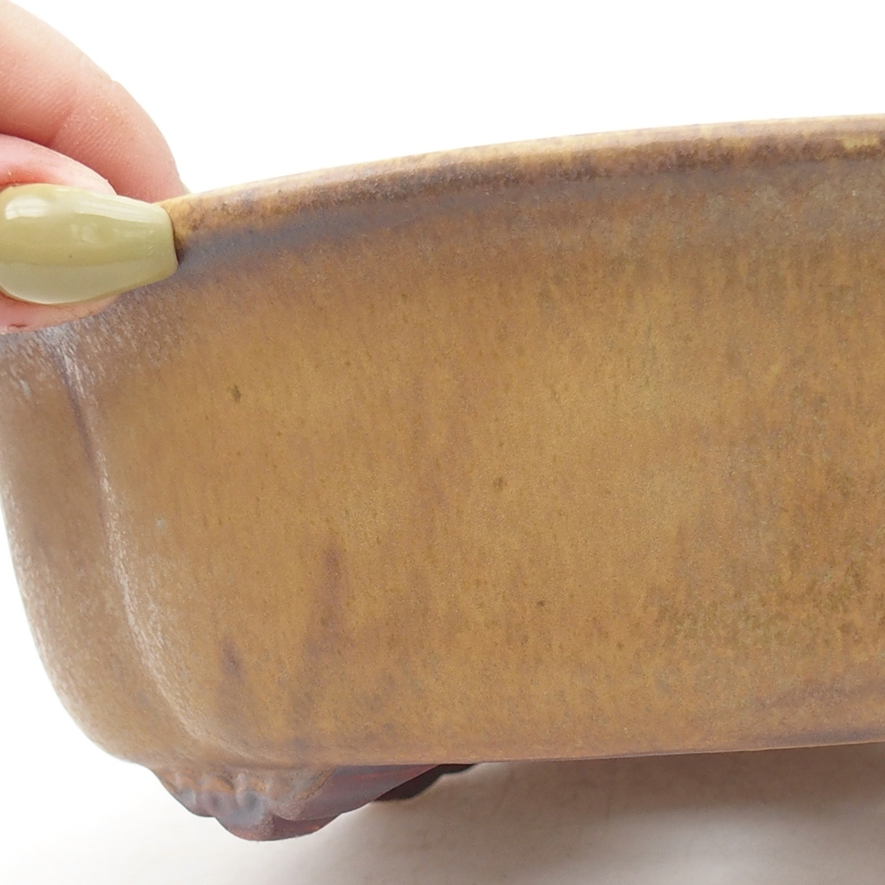 Bonsaischale aus Keramik 19 x 17 x 6 cm, grün