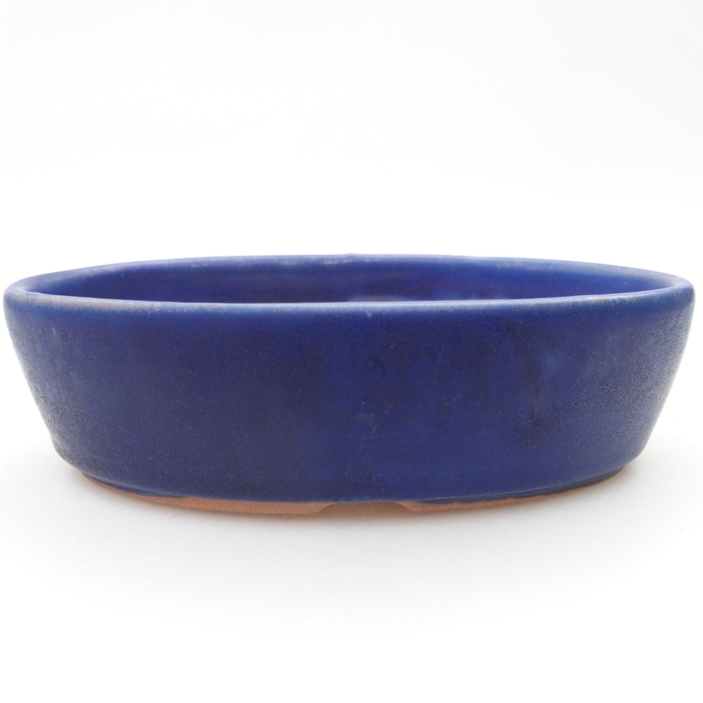 Bonsaischale aus Keramik 15 x 9,5 x 4 cm, Farbe blau