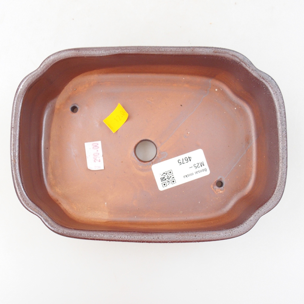 Bonsaischale aus Keramik 18 x 13 x 5 cm, braun