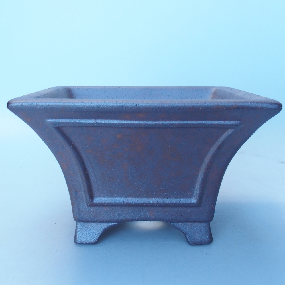 Schale 15 x 15 x 9,5 cm braun