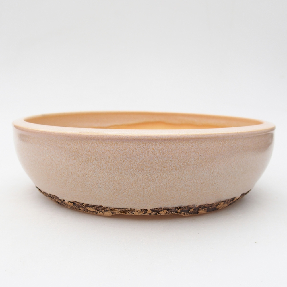 Bonsaischale aus Keramik 22 x 22 x 6 cm, rosa