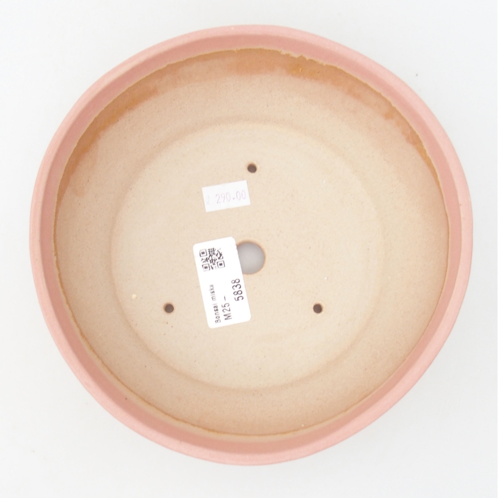 Bonsaischale aus Keramik 18 x 18 x 5,5 cm, rosa
