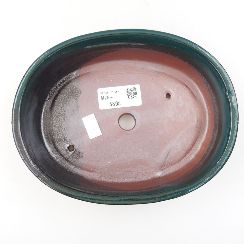 Bonsaischale aus Keramik 15,5 x 12 x 6 cm, Farbe blau