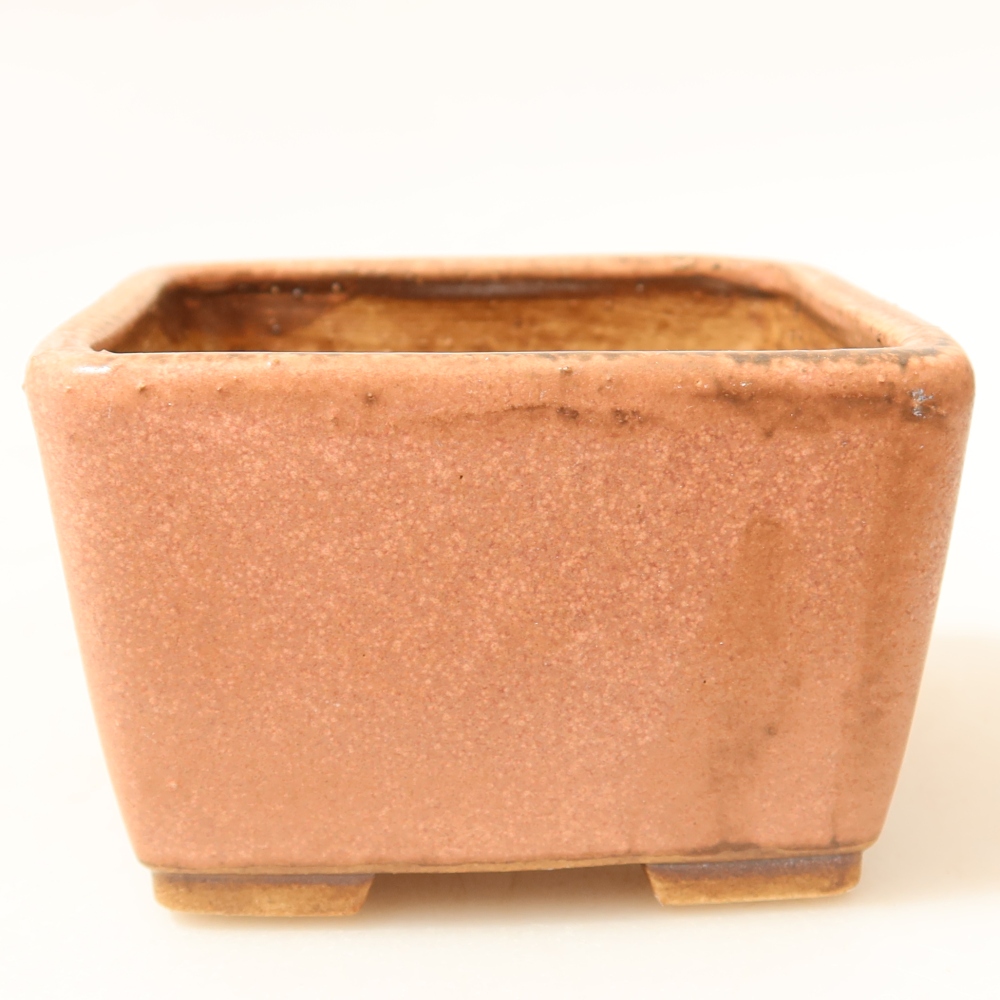 Bonsaischale aus Keramik 8,5 x 8,5 x 5,5 cm, rosa