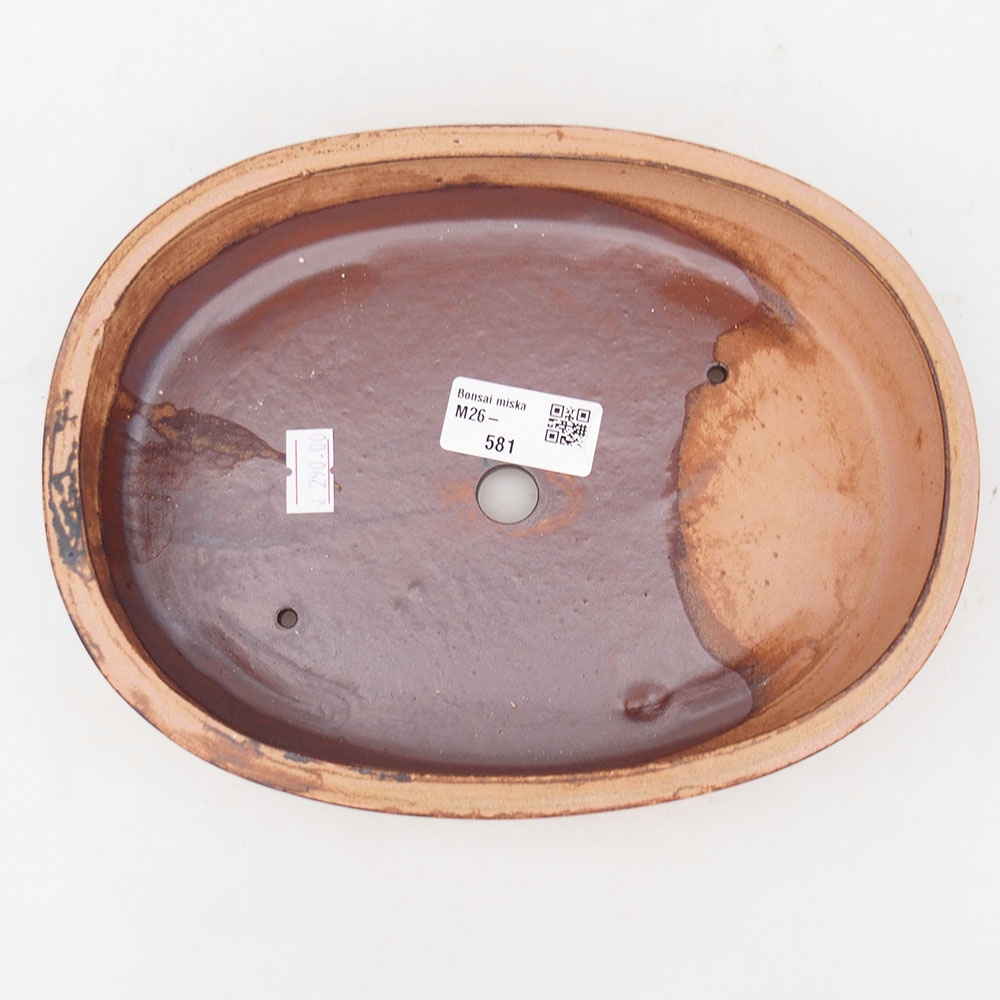 Bonsaischale aus Keramik 22 x 17 x 4 cm, rosa
