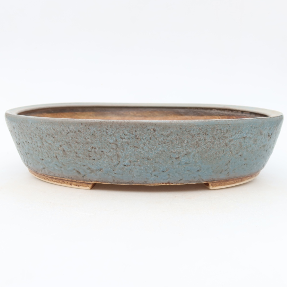 Keramik-Bonsai-Schale 27 x 24 x 5,5 cm, Farbe: Blau