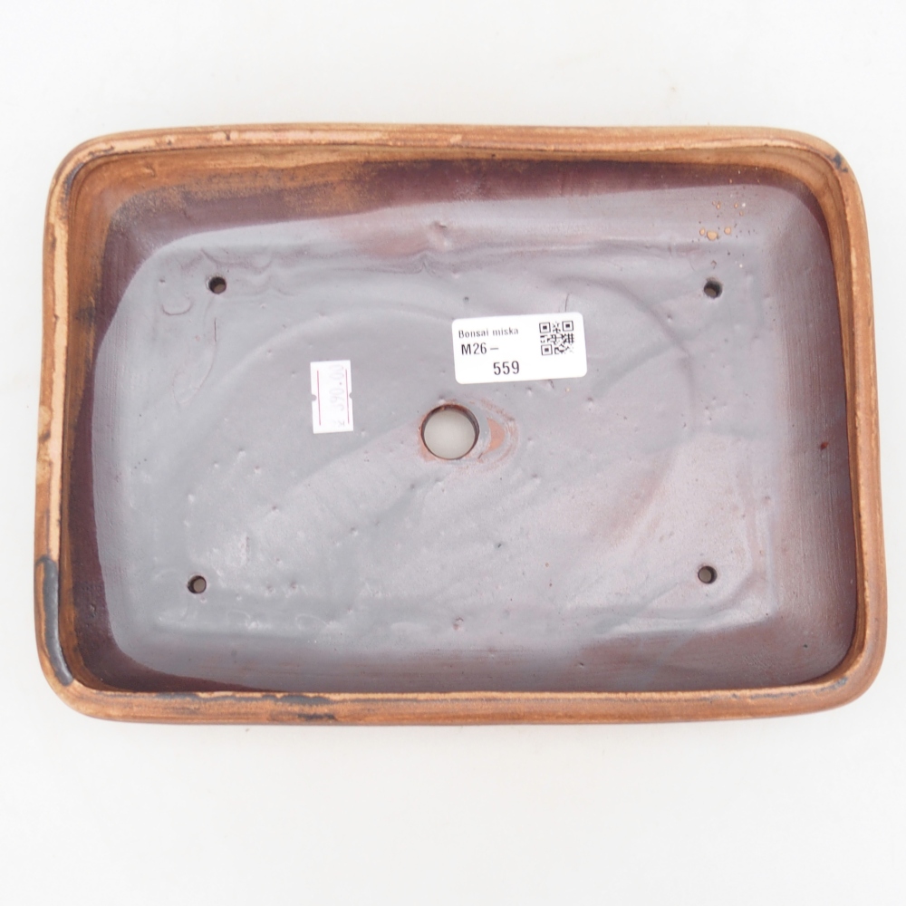 Bonsaischale aus Keramik 24 x 17,5 x 4 cm, rosa