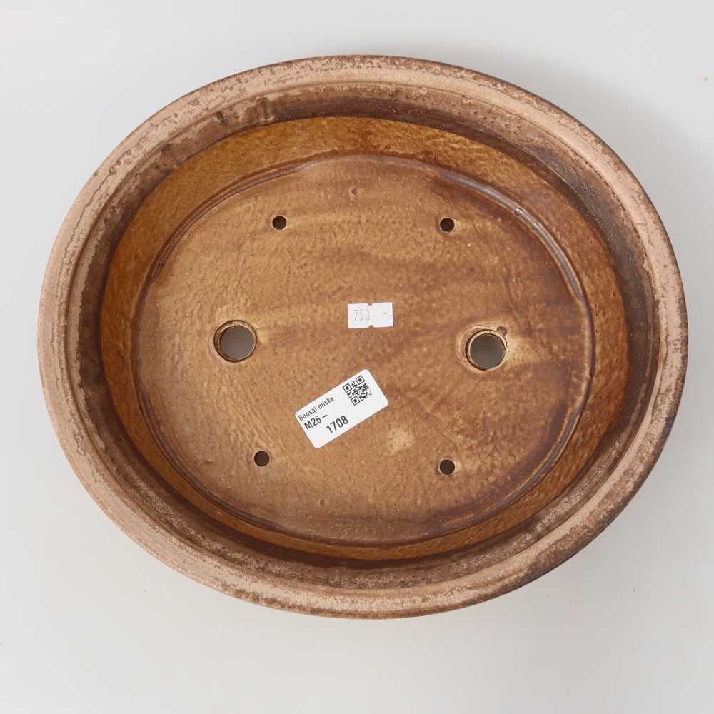Keramik-Bonsai-Schale 27 x 24,5 x 5,5 cm, Farbe: Rosa