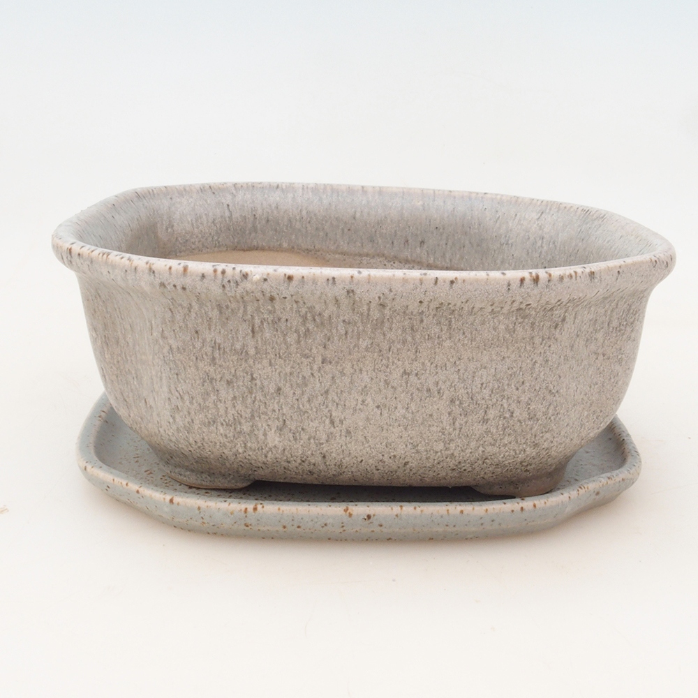 Bonsaischale + Untertasse H32 - beige