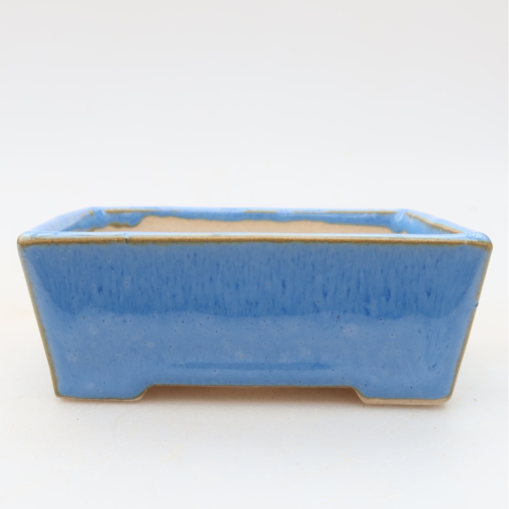 Keramik-Bonsai-Schale 9 x 6,5 x 3,5 cm, Farbe: Blau