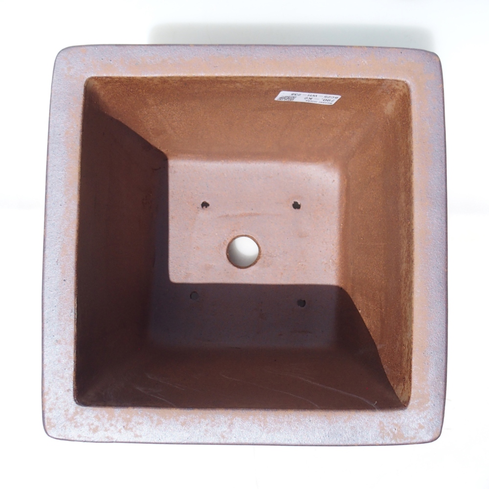 Schale 24 x 24 x 20,5 cm braun