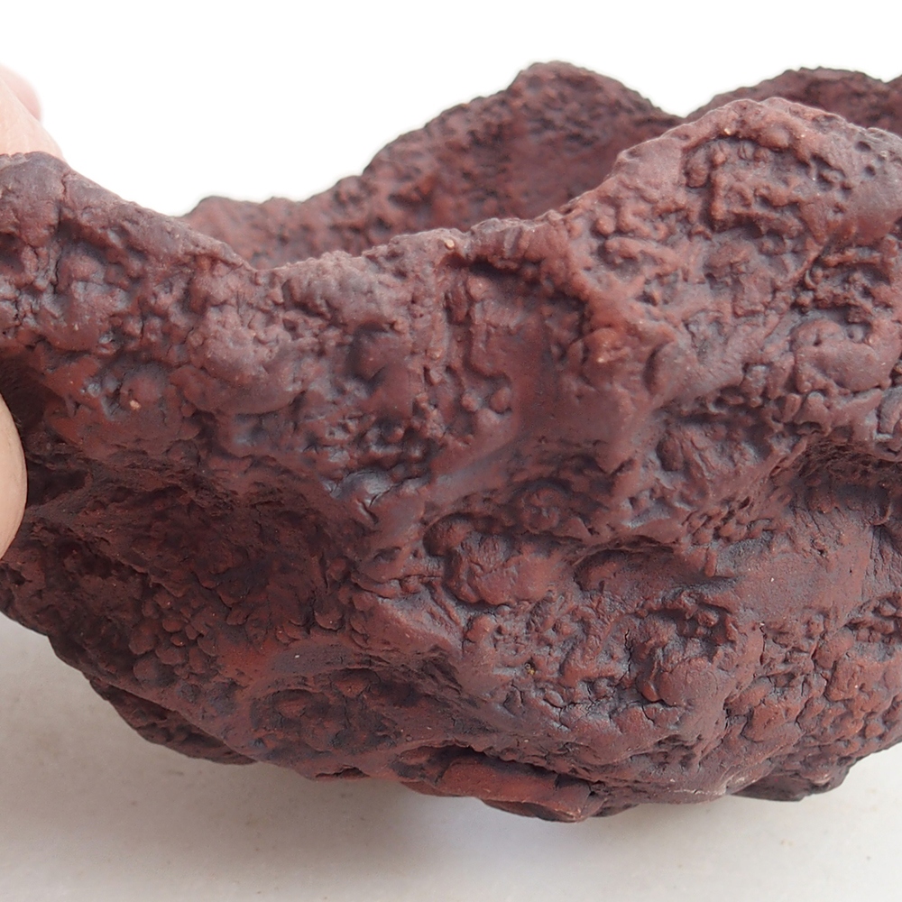 Keramikschale 13 x 11 x 12 cm , Farbe braun