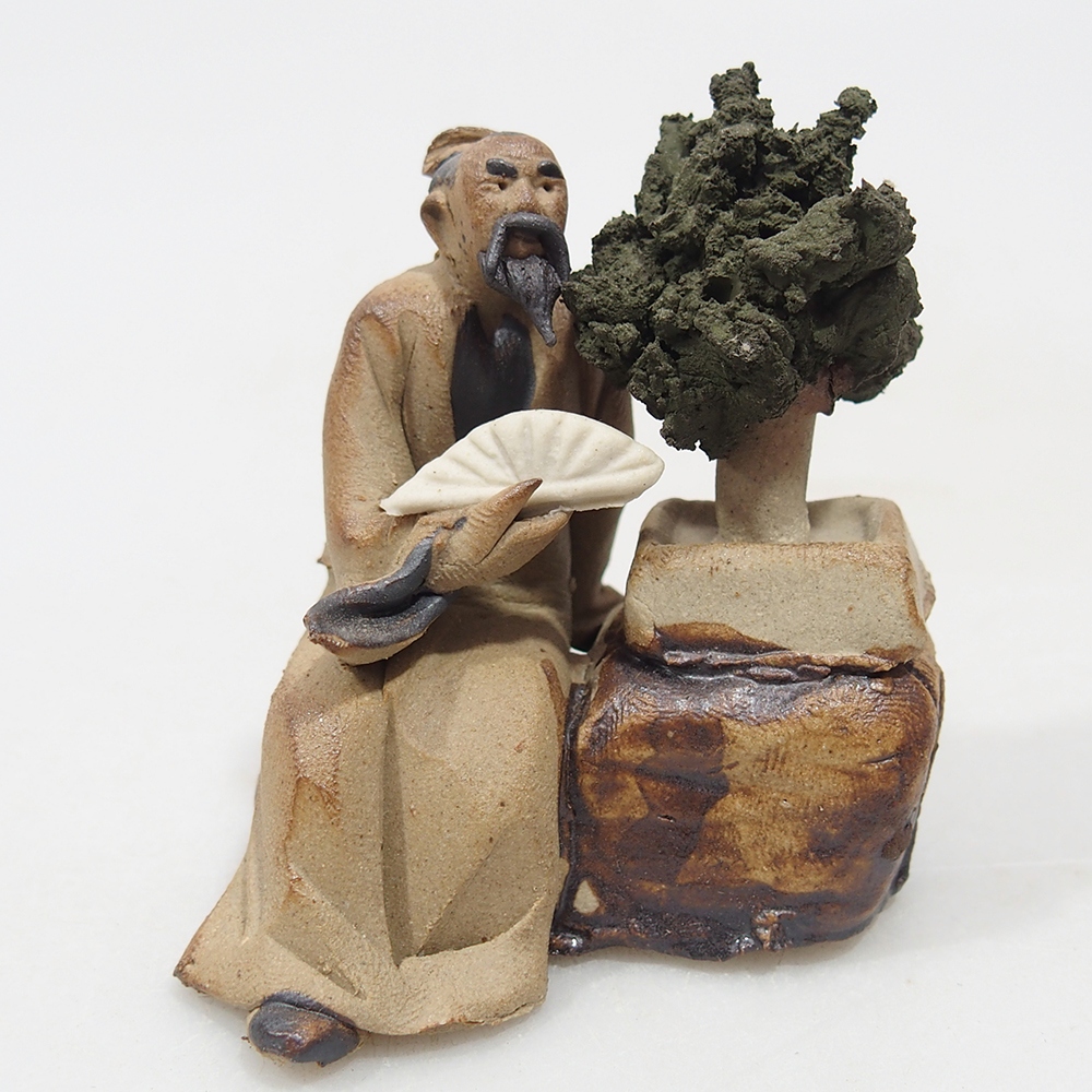 Keramik-Figur - Bonsaiista