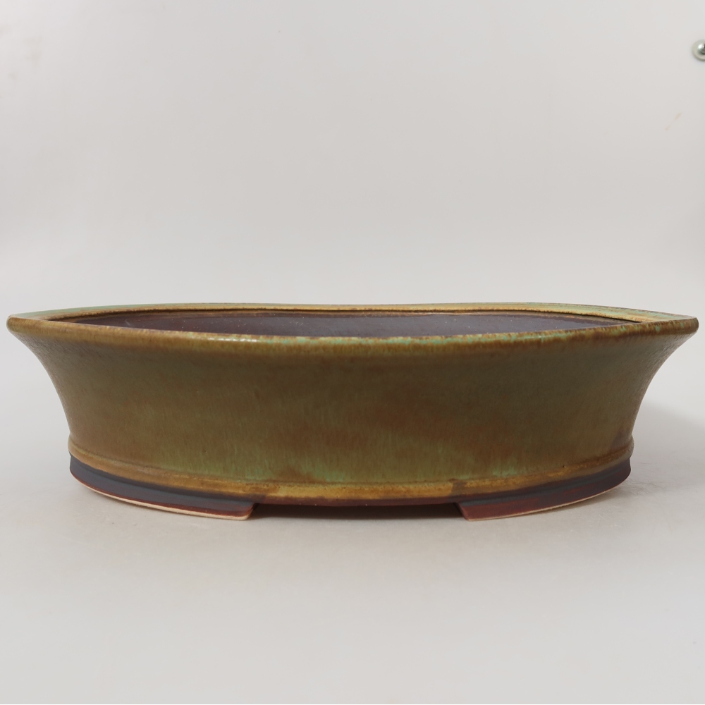 Keramik-Bonsai-Schale 31,5 x 28 x 7 cm, Farbe: Blau