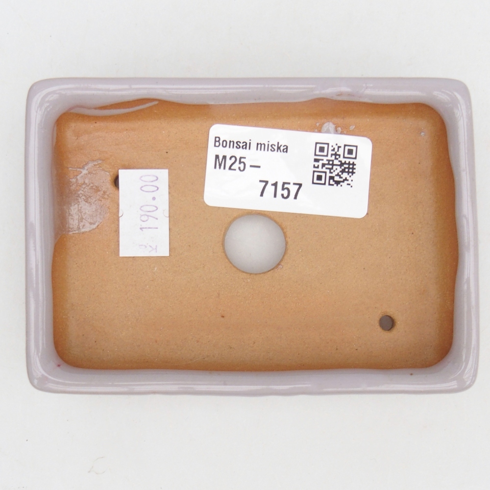 Bonsaischale aus Keramik 10,5 x 7 x 2 cm, rosa