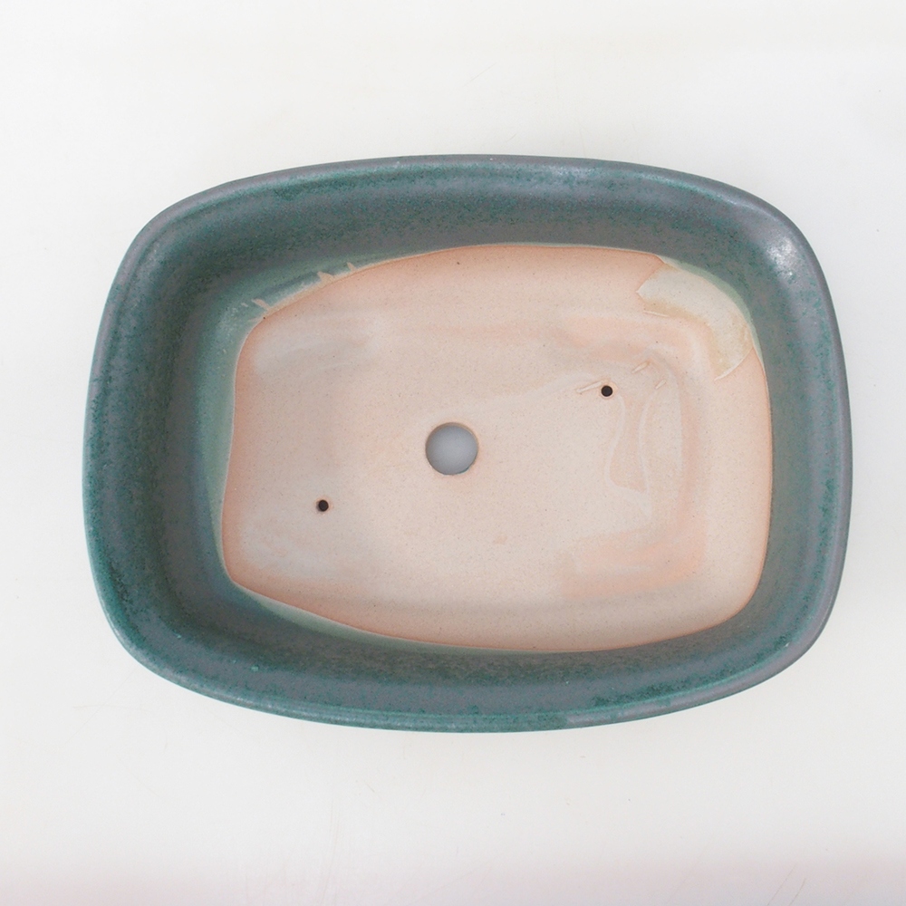 Bonsaischale H08 - 25 x 19,5 x 6 cm - grün
