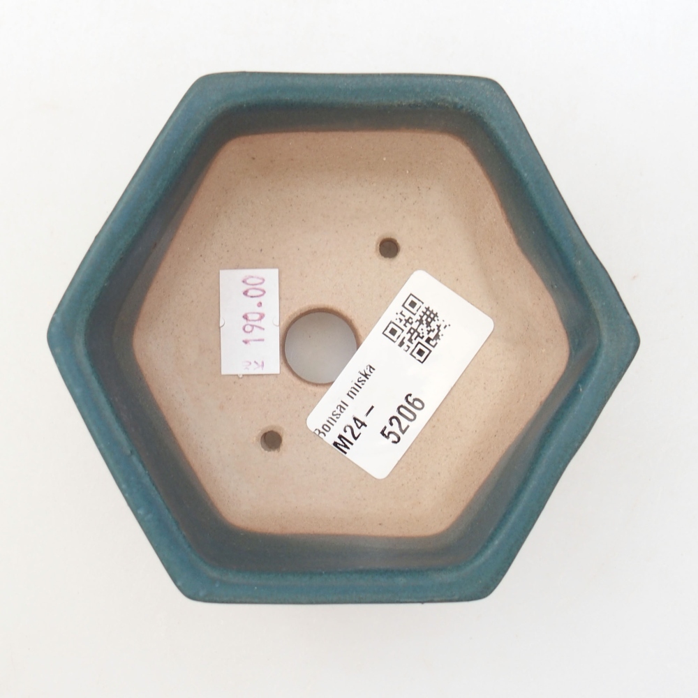 Bonsaischale aus Keramik 10 x 9 x 5 cm, Farbe blau