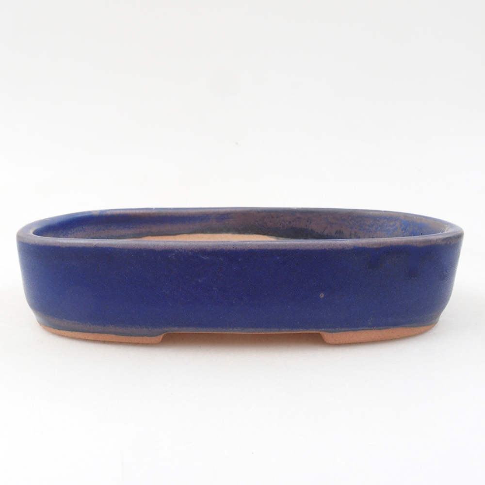 Bonsaischale aus Keramik 16 x 11 x 3,5 cm, Farbe blau