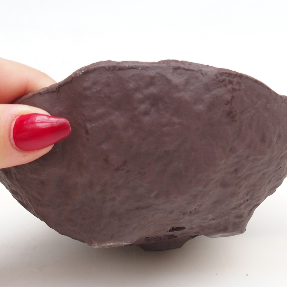 Keramikschale 13 x 13 x 5,5 cm , Farbe braun